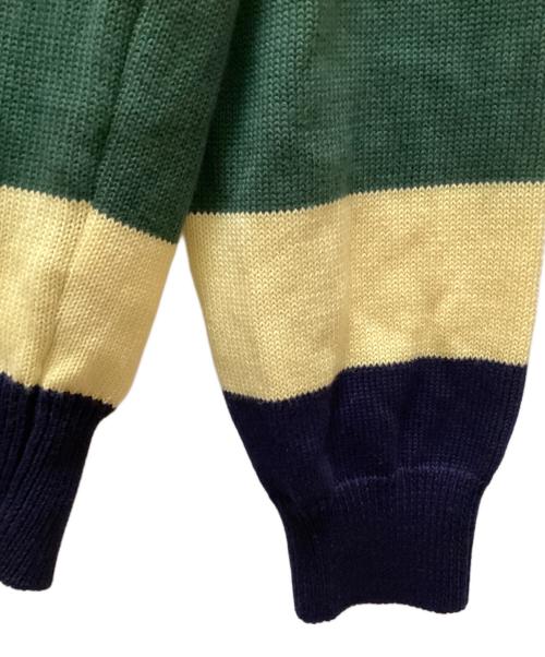 LACOSTE（ラコステ）LACOSTE (ラコステ) ボーダーオーガニックコットンニットセーター マルチカラー サイズ:3の古着・服飾アイテム