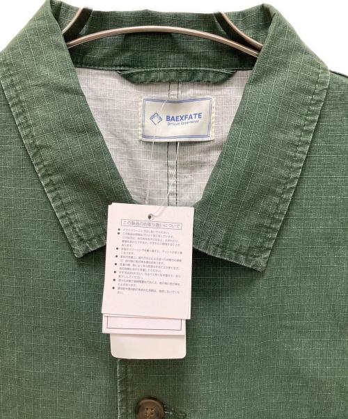 baexfate（ベクスフェイト）baexfate (ベクスフェイト) Sonny Label (サニーレーベル) 別注ムラ染リップストップカバーオール グリーン サイズ:L 未使用品の古着・服飾アイテム
