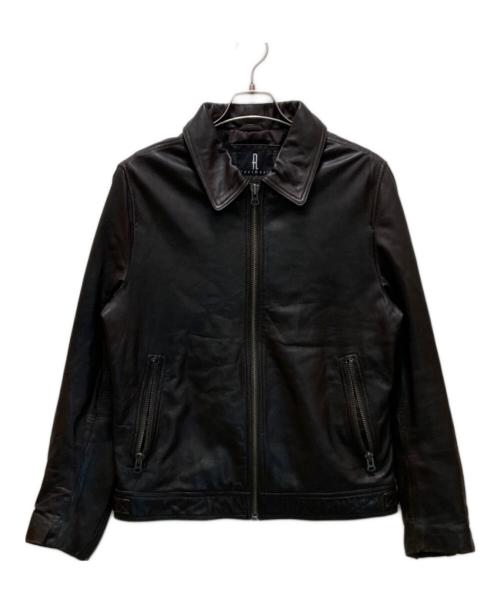 haruf leather（ハルフレザー）haruf leather (ハルフレザー) ラムシングルレザージャケット ブラウン サイズ:LLの古着・服飾アイテム