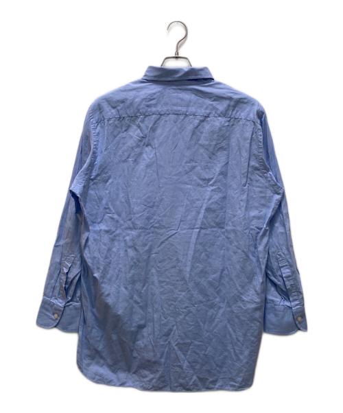 Aquascutum（アクアスキュータム）Aquascutum (アクアスキュータム) BDリネンシャツ ブルー サイズ:43-84の古着・服飾アイテム