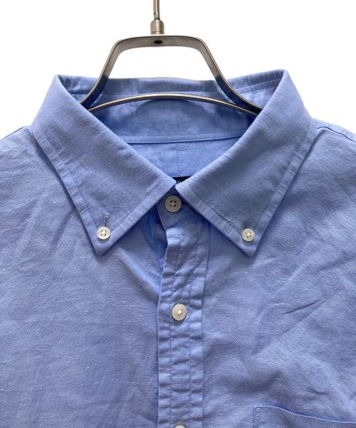 Aquascutum（アクアスキュータム）Aquascutum (アクアスキュータム) BDリネンシャツ ブルー サイズ:43-84の古着・服飾アイテム