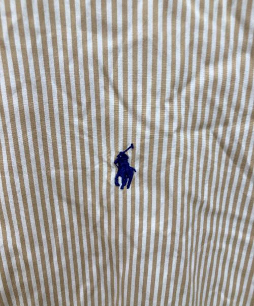 RALPH LAUREN（ラルフローレン）RALPH LAUREN (ラルフローレン) ストライプBDシャツ ベージュ サイズ:Mの古着・服飾アイテム