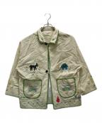 BEAMS BOYビームスボーイ）の古着「メキシカンジャケット」｜ホワイト×グリーン