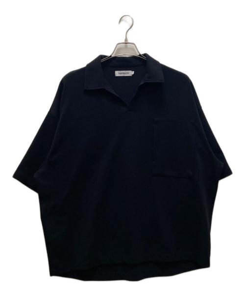 TIGHTBOOTH PRODUCTION（タイトブースプロダクション）TIGHTBOOTH PRODUCTION (タイトブースプロダクション) JERSEY OPEN POLO ブラック サイズ:Lの古着・服飾アイテム