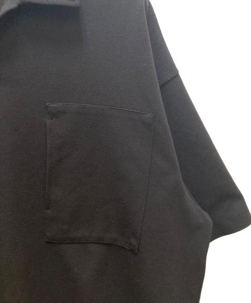 TIGHTBOOTH PRODUCTION（タイトブースプロダクション）TIGHTBOOTH PRODUCTION (タイトブースプロダクション) JERSEY OPEN POLO ブラック サイズ:Lの古着・服飾アイテム