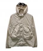 C.P COMPANYシーピーカンパニー）の古着「ナイロンゴーグルオーバーシャツ」｜ベージュ