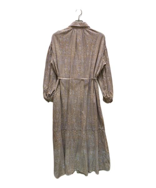 ne quittez pas（ヌキテパ）ne quittez pas (ヌキテパ) Crimp Cotton Patch Work Shirts Dress ベージュ サイズ:Mの古着・服飾アイテム