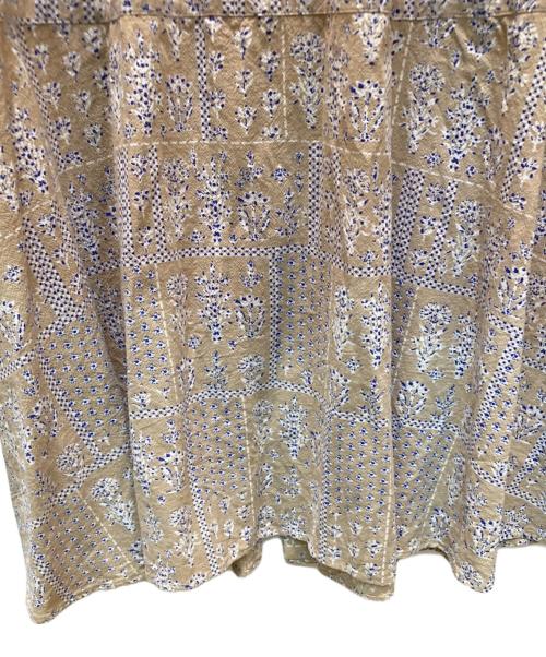 ne quittez pas（ヌキテパ）ne quittez pas (ヌキテパ) Crimp Cotton Patch Work Shirts Dress ベージュ サイズ:Mの古着・服飾アイテム