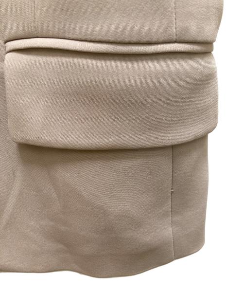 MOGA（モガ）MOGA (モガ) ノーカラージャケット ベージュ サイズ:2の古着・服飾アイテム