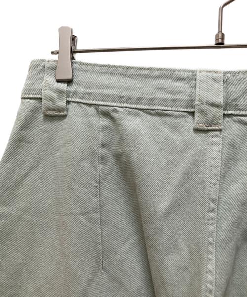 ZARA（ザラ）ZARA (ザラ) harry lambert (ハリー・ランバート) バルーンスリープフィットデニムパンツ グリーン サイズ:40の古着・服飾アイテム