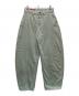 ZARA（ザラ）の古着「バルーンスリープフィットデニムパンツ」｜グリーン