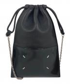 Maison Margielaメゾンマルジェラ）の古着「ドローストリングスマートフォンケース」｜ブラック