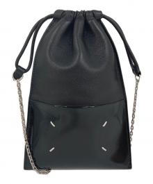 Maison Margiela（メゾンマルジェラ）の古着「ドローストリングスマートフォンケース」｜ブラック