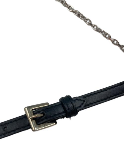 Maison Margiela（メゾンマルジェラ）Maison Margiela (メゾンマルジェラ) ドローストリングスマートフォンケース ブラックの古着・服飾アイテム