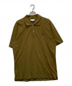 maison kitsuneメゾンキツネ）の古着「ボールド フォックスヘッド パッチ コンフォート ポロシャツ」｜カーキ