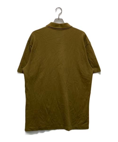 maison kitsune（メゾンキツネ）maison kitsune (メゾンキツネ) ボールド フォックスヘッド パッチ コンフォート ポロシャツ カーキ サイズ:XXLの古着・服飾アイテム