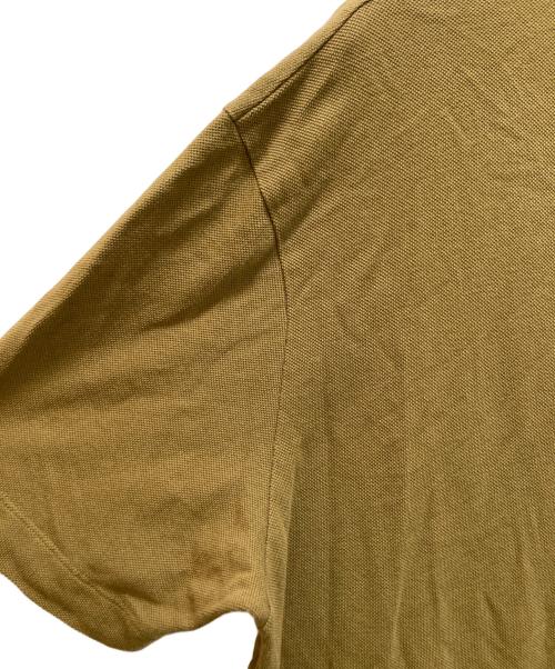 maison kitsune（メゾンキツネ）maison kitsune (メゾンキツネ) ボールド フォックスヘッド パッチ コンフォート ポロシャツ カーキ サイズ:XXLの古着・服飾アイテム