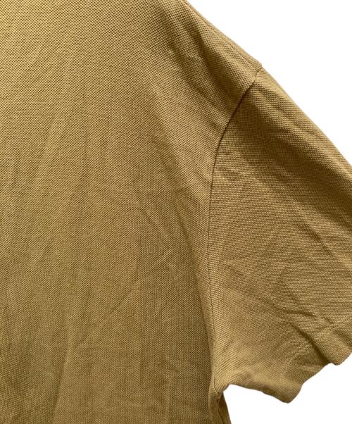 maison kitsune（メゾンキツネ）maison kitsune (メゾンキツネ) ボールド フォックスヘッド パッチ コンフォート ポロシャツ カーキ サイズ:XXLの古着・服飾アイテム