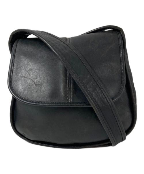 COACH（コーチ）COACH (コーチ) ヴィンテージレザーショルダーバッグ ブラックの古着・服飾アイテム