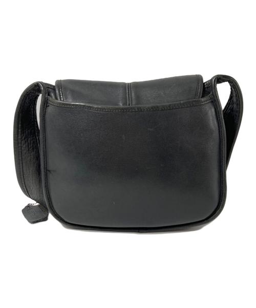COACH（コーチ）COACH (コーチ) ヴィンテージレザーショルダーバッグ ブラックの古着・服飾アイテム