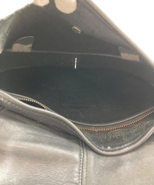 COACH（コーチ）COACH (コーチ) ヴィンテージレザーショルダーバッグ ブラックの古着・服飾アイテム