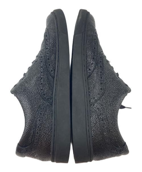 PATRICK（パトリック）PATRICK (パトリック) PENNERE シボ革ウィングチップローカットスニーカー ブラック サイズ:42の古着・服飾アイテム