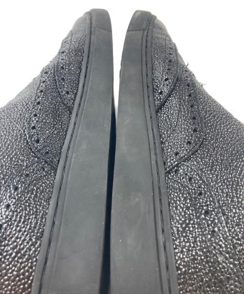 PATRICK（パトリック）PATRICK (パトリック) PENNERE シボ革ウィングチップローカットスニーカー ブラック サイズ:42の古着・服飾アイテム