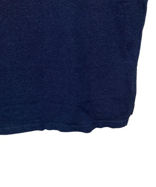 LACOSTE（ラコステ）LACOSTE (ラコステ) レギュラーフィットインディゴピケポロシャツ ネイビー サイズ:36 未使用品の古着・服飾アイテム