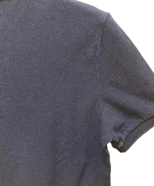 LACOSTE（ラコステ）LACOSTE (ラコステ) レギュラーフィットインディゴピケポロシャツ ネイビー サイズ:36 未使用品の古着・服飾アイテム