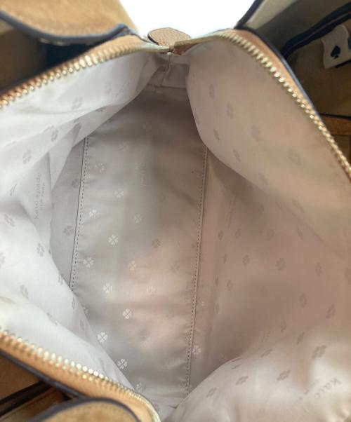 Kate Spade（ケイトスペード）Kate Spade (ケイトスペード) ノットラージ ペブルレザー ショルダー トートバッグ ブラウンの古着・服飾アイテム