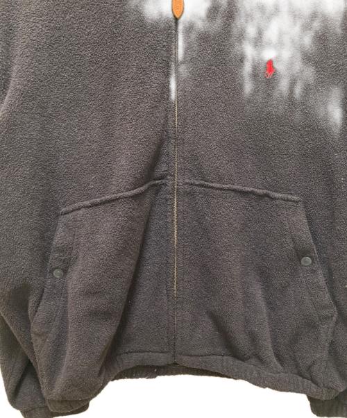 POLO RALPH LAUREN（ポロ・ラルフローレン）POLO RALPH LAUREN (ポロ・ラルフローレン) ヴィンテージフリーススイングトップ ブラック サイズ:Sの古着・服飾アイテム