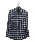 DSQUARED2ディースクエアード）の古着「チェックBDシャツ」｜ネイビー×グリーン