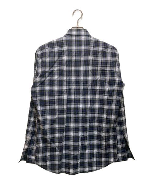 DSQUARED2（ディースクエアード）DSQUARED2 (ディースクエアード) チェックBDシャツ ネイビー×グリーン サイズ:48の古着・服飾アイテム