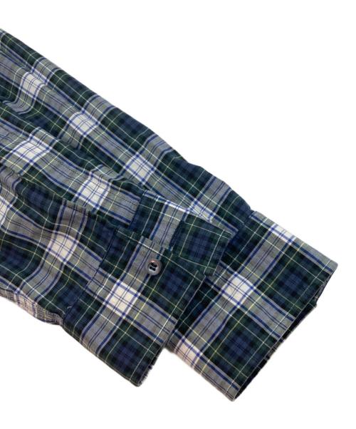 DSQUARED2（ディースクエアード）DSQUARED2 (ディースクエアード) チェックBDシャツ ネイビー×グリーン サイズ:48の古着・服飾アイテム