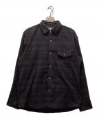 THE NORTH FACEザ ノース フェイス）の古着「ロングスリーブストレッチフランネルシャツ」｜ブラック