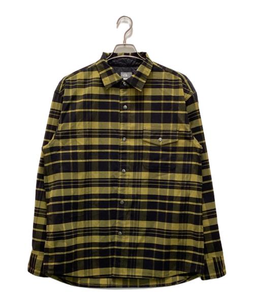 THE NORTH FACE（ザ ノース フェイス）THE NORTH FACE (ザ ノース フェイス) ロングスリーブストレッチフランネルシャツ イエロー サイズ:XLの古着・服飾アイテム