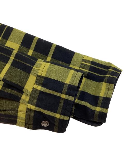 THE NORTH FACE（ザ ノース フェイス）THE NORTH FACE (ザ ノース フェイス) ロングスリーブストレッチフランネルシャツ イエロー サイズ:XLの古着・服飾アイテム