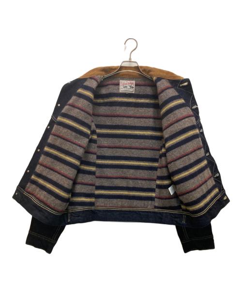 LEE（リー）LEE (リー) 裏ブランケット 襟コーデュロイ トラッカージャケット インディゴ サイズ:ＸＬの古着・服飾アイテム