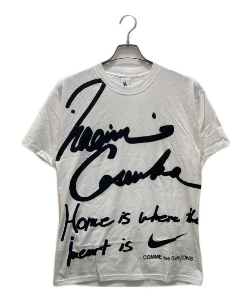 NIKE（ナイキ）NIKE (ナイキ) COMME des GARCONS (コムデギャルソン) NAOMI OSAKA (大坂なおみ) (オオサカナオミ) コラボプリントTシャツ ホワイト サイズ:Mの古着・服飾アイテム