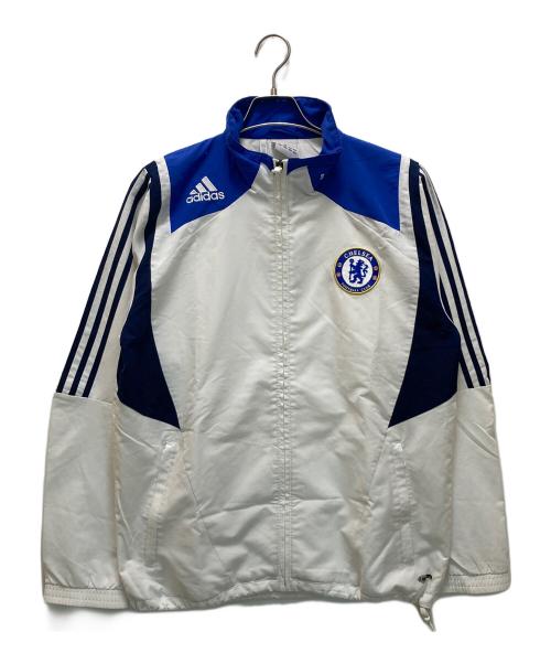 adidas（アディダス）adidas (アディダス) 06-07 プレゼンテーションスーツ ホワイト×ブルー サイズ: Lの古着・服飾アイテム