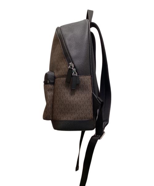 MICHAEL KORS（マイケル・コース）MICHAEL KORS (マイケルコース) シグネチャー ラインデザインリュック ブラウンの古着・服飾アイテム