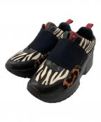 MICHAEL KORSマイケル・コース）の古着「Cosmo Animal-Print Calf Hair Slip-On Sneakers」｜ブラック
