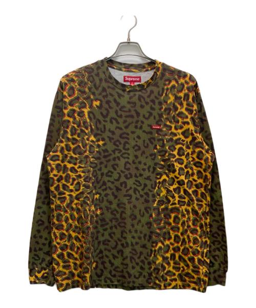 SUPREME（シュプリーム）SUPREME (シュプリーム) レオパードスモールボックスカットソー ブラウン×オレンジ サイズ:Mの古着・服飾アイテム