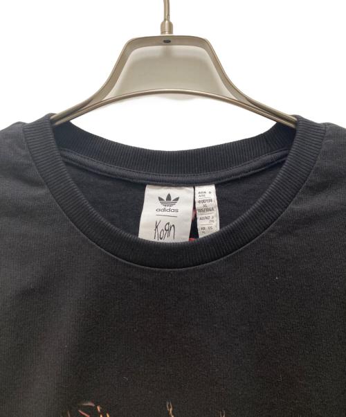 adidas（アディダス）adidas (アディダス) KORN (コーン) コラボグラフィックカットソー ブラック サイズ:2XLの古着・服飾アイテム