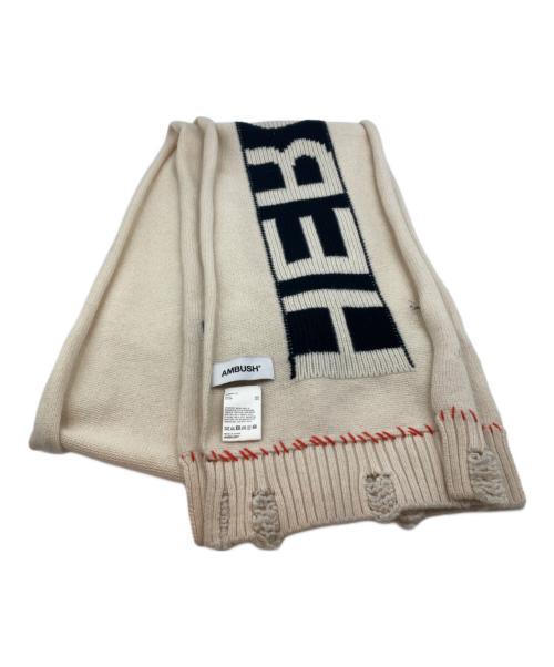 AMBUSH（アンブッシュ）AMBUSH (アンブッシュ) ダメージ加工 HEROES ストール ベージュの古着・服飾アイテム
