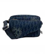 Christian Dior×Denim Tearsクリスチャン ディオール×デニムティアーズ）の古着「サドル 3 in 1 ショルダーバッグ」｜ブルー