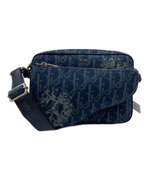 Christian Dior（クリスチャン ディオール）Christian Dior (クリスチャン ディオール) Denim Tears (デニムティアーズ) サドル 3 in 1 ショルダーバッグ ブルーの古着・服飾アイテム