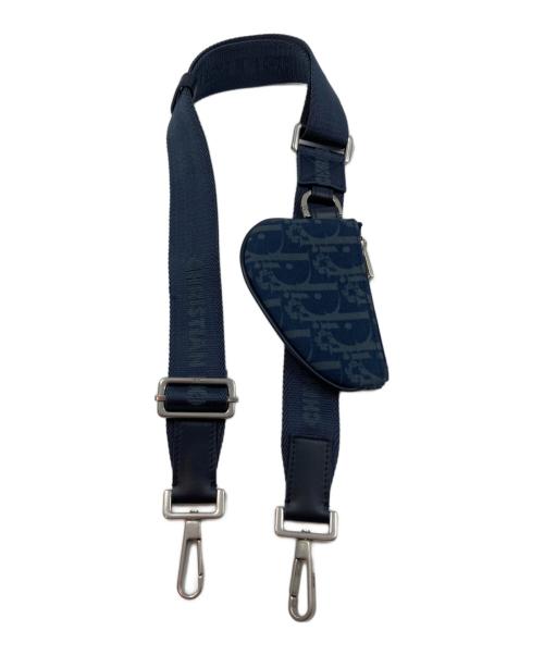Christian Dior（クリスチャン ディオール）Christian Dior (クリスチャン ディオール) Denim Tears (デニムティアーズ) サドル 3 in 1 ショルダーバッグ ブルーの古着・服飾アイテム