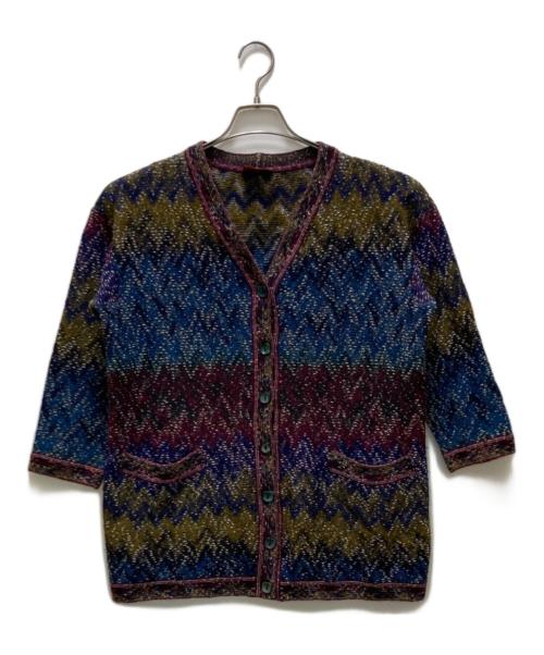missoni（ミッソーニ）missoni (ミッソーニ) ウールカーディガン マルチカラー サイズ:42の古着・服飾アイテム