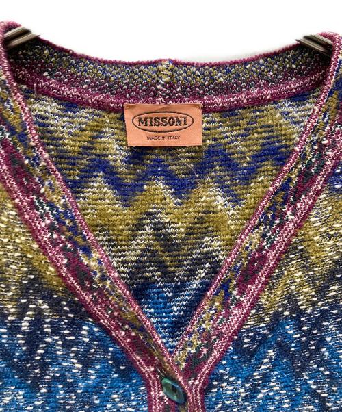 missoni（ミッソーニ）missoni (ミッソーニ) ウールカーディガン マルチカラー サイズ:42の古着・服飾アイテム